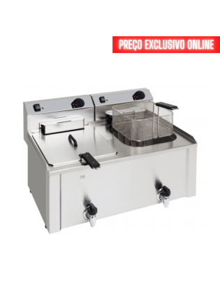 Fritadeira Elétrica com Torneira - 10 + 10 Litros