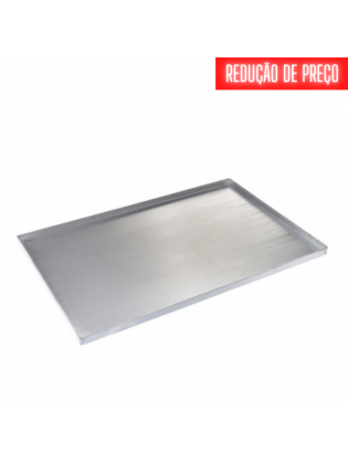 Tabuleiro Alumínio Liso 60x40x2cm - Padaria