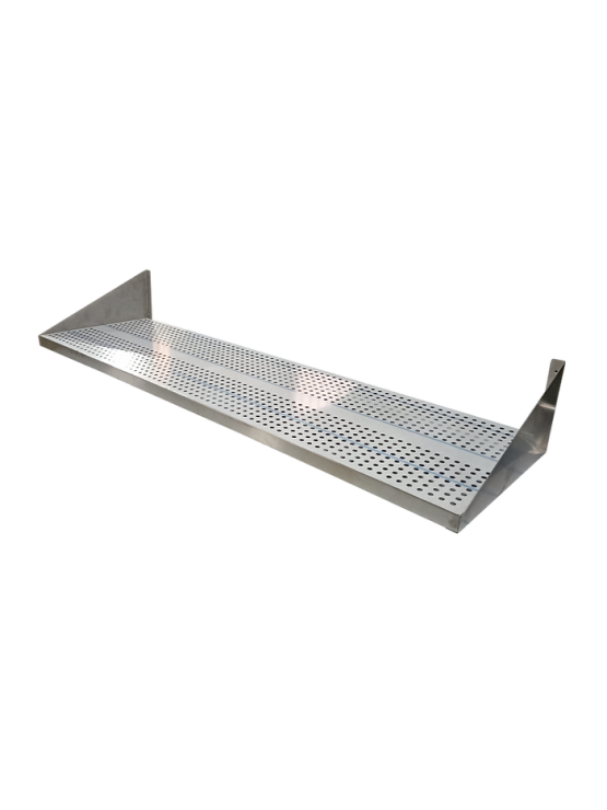 Prateleira Perfurada Mural Inox - 2000*300mm